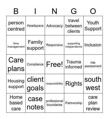 Brophy  Bingo Card
