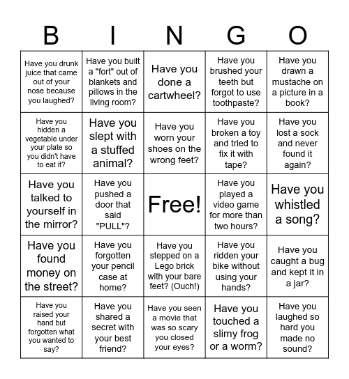 Have you... Bingo Card