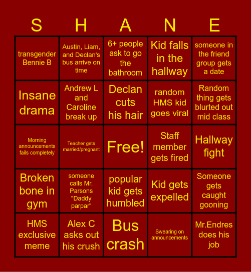 8th Grade Q4-9th Grade Q4 bingo Card