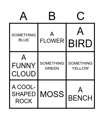 FIND AND TAKE A PICTURE Bingo Card