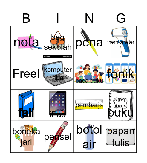 Saya seorang guru Bingo Card