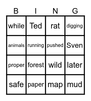 Grimwood Bingo Card