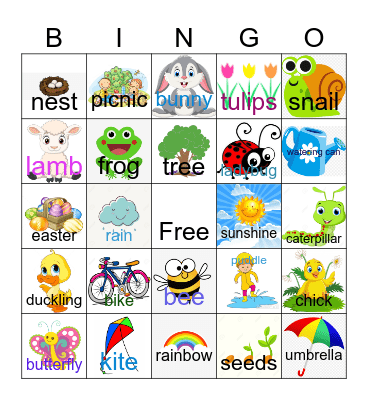 SPRING Bingo Card