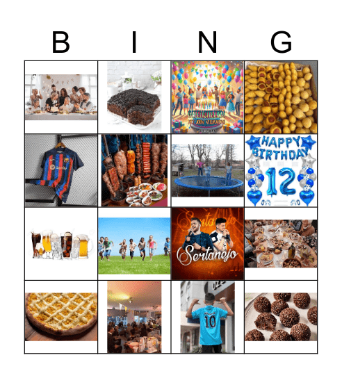 Feestje in Brazilië Bingo Card