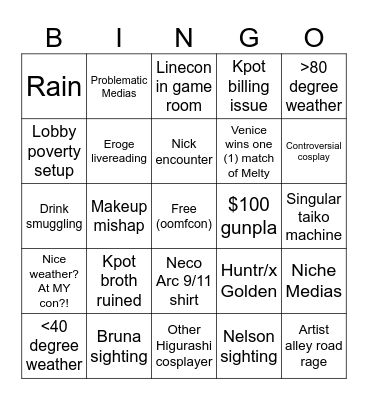 CPあC 2026 Bingo Card