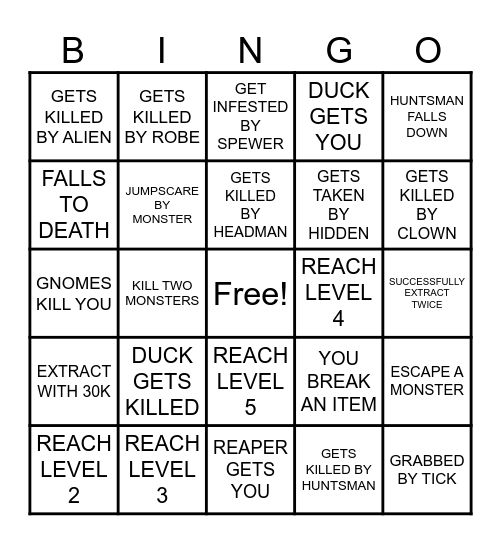DreamHack Atlanta 2026 Bingo Card