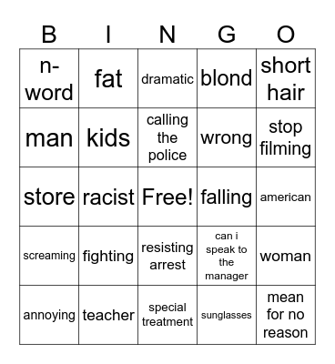karen bingo Card