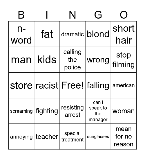 karen bingo Card