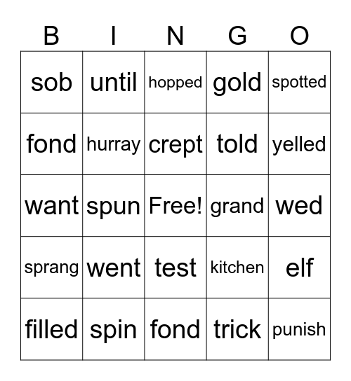 Hay Into Gold Bingo Card