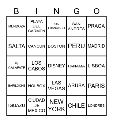 BINGO BE FUN Bingo Card