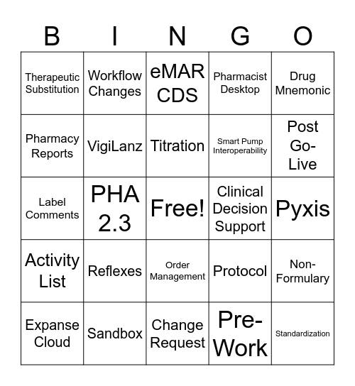 Virtual PICS 2026 Expanse Bingo Card