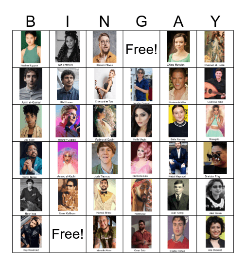 Autism Appreciation and Arab Heritage Month Bingo Card