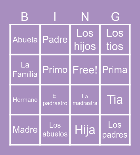 3.2 Bingo! Bingo Card