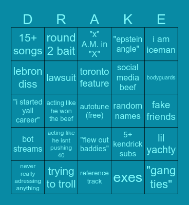 iceman bingo Card