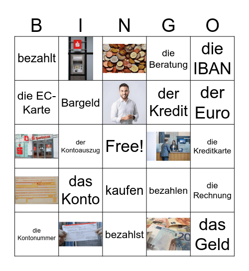 In der Bank Bingo Card