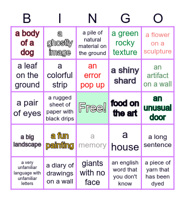 KPU  GRAD SHOW BINGO! Bingo Card