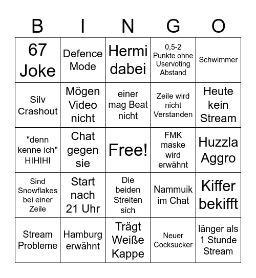 ARBT Bingo Card