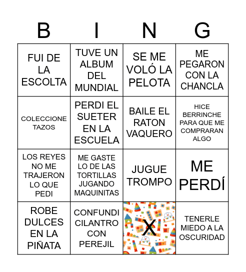 DIA DEL NIÑO DHL Bingo Card