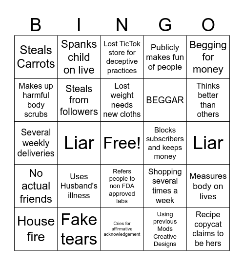 Homemakingwithphd Bingo Card