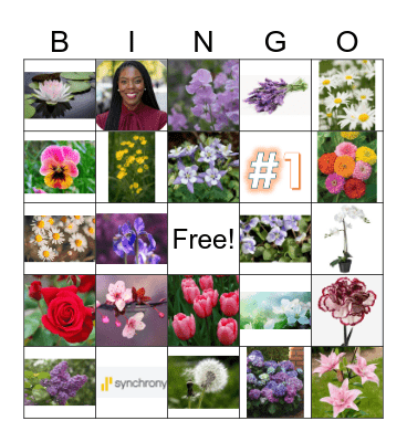 Flowers Bingo Card
