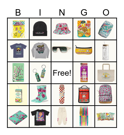 AriZona Bingo! Bingo Card