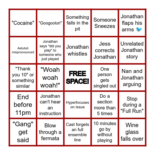 Astutul-ingo Bingo Card