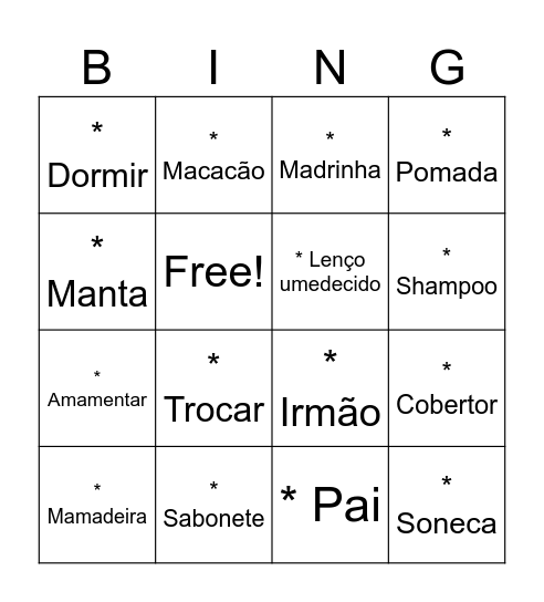 Here Comes the SON Bingo Card