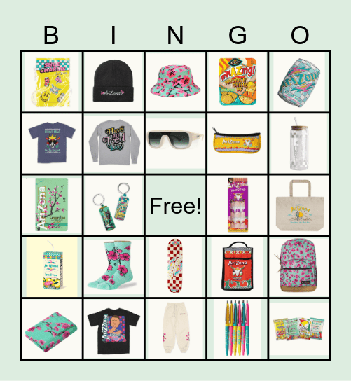 AriZona Bingo! Bingo Card