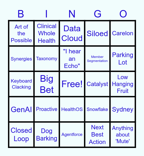 Workshop Bingo Card