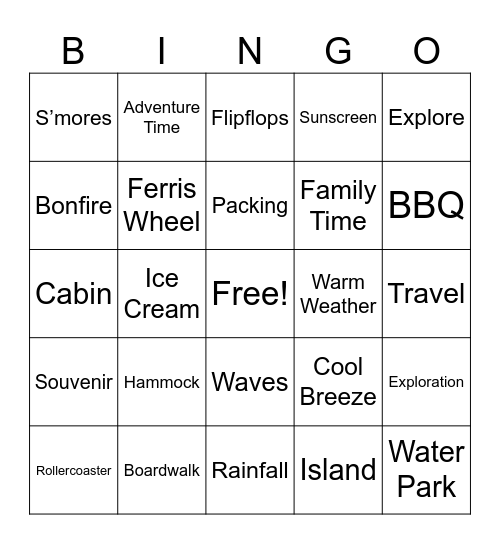 Spr-ingo BINGO Card