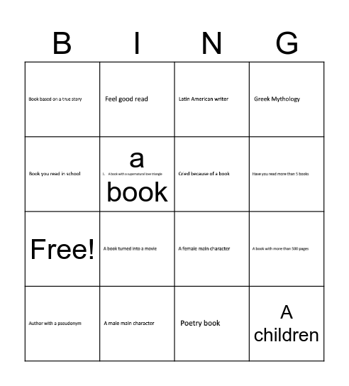 ¡HOLA! Bingo Literario Bingo Card