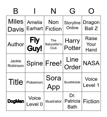Library Bingo Card
