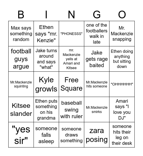 civics bingo Card