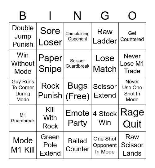Gon Bingo Card