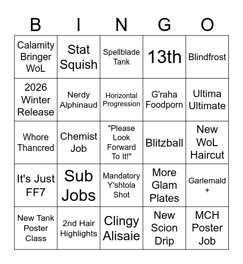 Fanfest Bingo NA 2026 Bingo Card