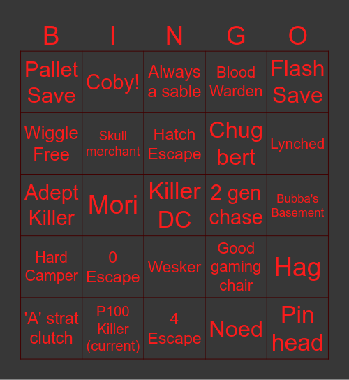 Bingo by Daylight Bingo Card