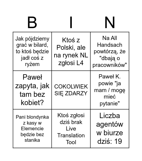 22.04.2026 Bingo Card