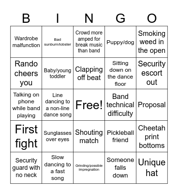 SeaWitch Bingo Card