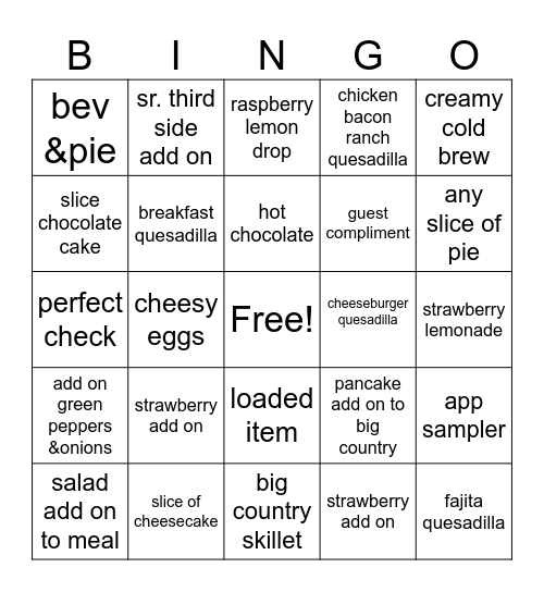 Bingo Card