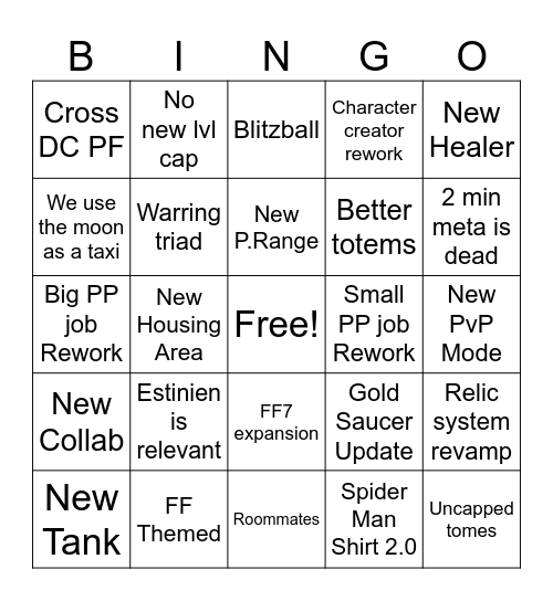 FanFest Bingo Card