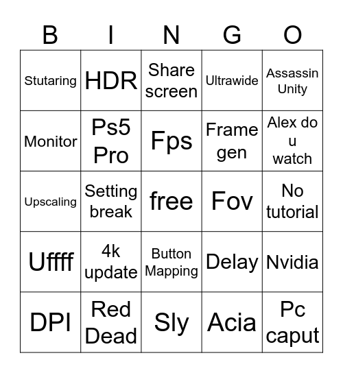 Koko Bingo Card