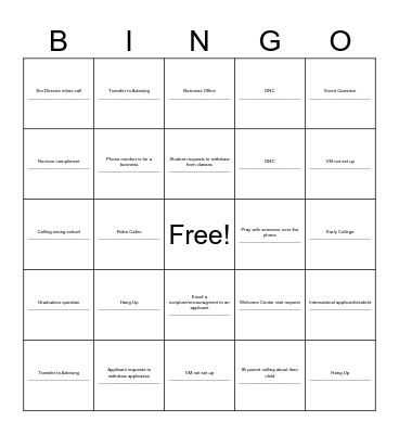 AC Bingo Card