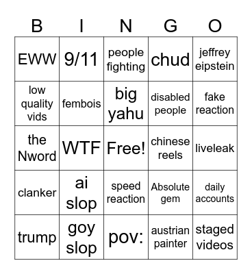 Minecraft bingo reels Bingo Card