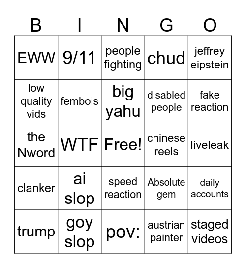 Minecraft bingo reels Bingo Card