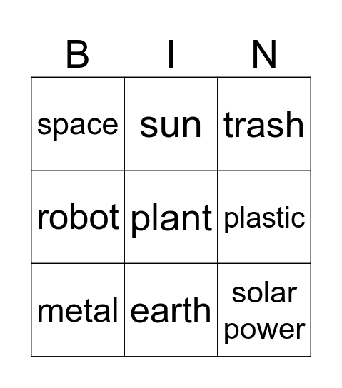 Bingo Card
