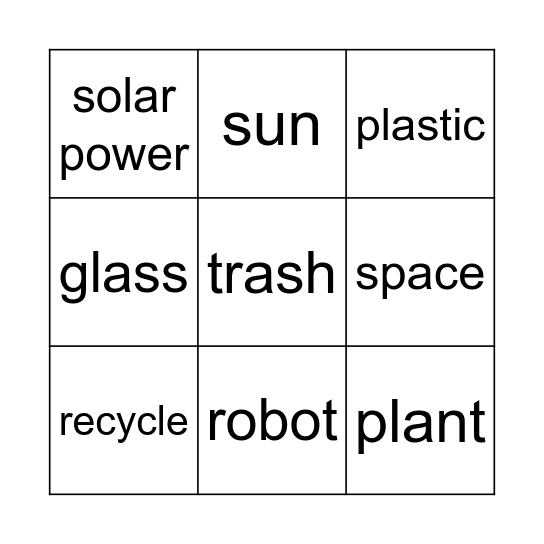 🤖 ECO-BINGO 🌱 Bingo Card