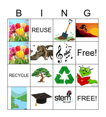 Earth Day Bingo Card
