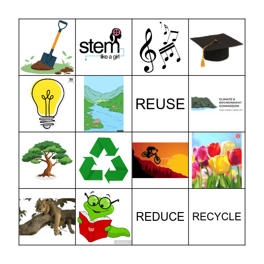 Earth Day Bingo Card