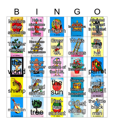 Lotería Bingo Card