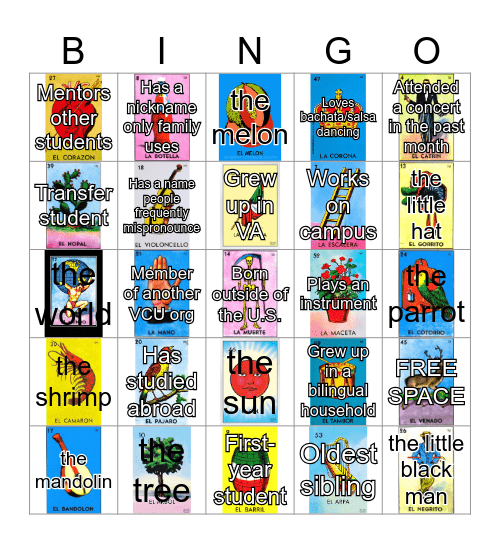 Lotería Bingo Card